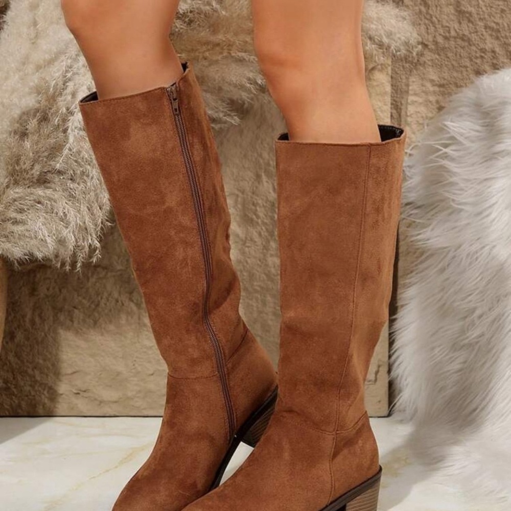 Women's Brown Knee-High Boots